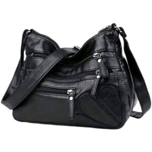 China Multi-Pocket Shoulder Bag (Black)